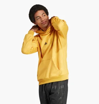 Худи мужское Adidas Embossed Polar Fleece Yellow IJ6429