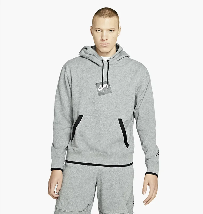 Худі чоловіче Air Jordan Jumpman Classics Printed Hoodie Grey CV2244-091