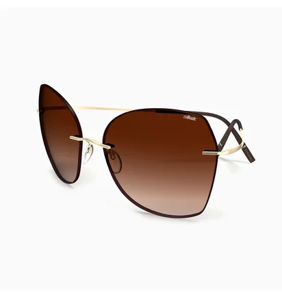 Сонцезахисні окуляри жіночі Silhouette Brown/Gold 8192-7530