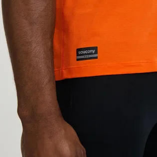 Футболка чоловіча Saucony Stopwatch Orange SAM800377-FIRH
