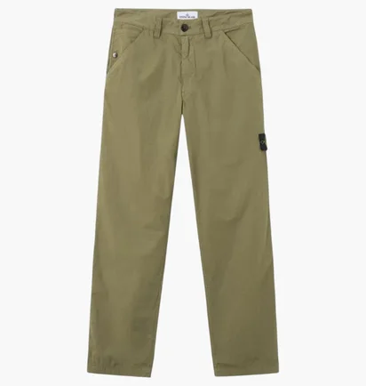 Штаны мужские Stone Island Mercerised Organic Cotton Ripstop Chino Pant Olive L1S153100008-S0298-V005G