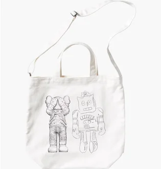 Сумка унісекс Uniqlo Kaws + Warhol Ut 2-Way White E473556-000