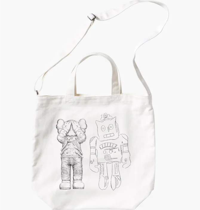 ᐉ Сумка унисекс Uniqlo Kaws + Warhol Ut 2-Way White E473556-000