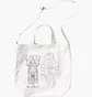 Сумка унисекс Uniqlo Kaws + Warhol Ut 2-Way White E473556-000