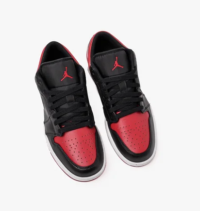 Кроссовки мужские Air Jordan 1 Low MenS Shoes Black 553558-066