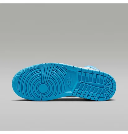 Кроссовки унисекс Nike 1 Mid White/Blue BQ6472-400