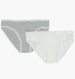 Трусики жіночі Manoukian Slips White/Grey (2 шт) 13890784-1