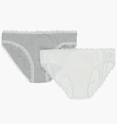 Трусики жіночі Manoukian Slips White/Grey (2 шт) 13890784-1