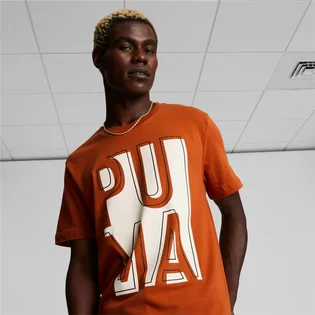 Футболка мужская Puma Outside The Box Logo Tee Orange 674615-64