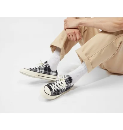 Кеды мужские Converse Chuck 70 Ox Low Upcycled Grey/Black A05313C