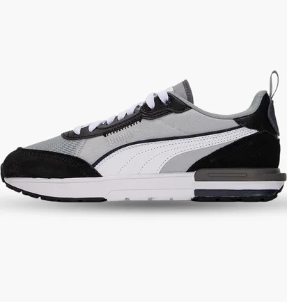 Кроссовки унисекс Puma R22 Black/Grey 383462-14