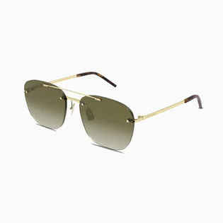 Солнцезащитные очки SAINT LAURENT Brown/Gold SL-309-RIMLESS-003-58