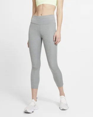 Лосини жіночі Nike W Nk Df Fast Crop Grey CZ9238-084