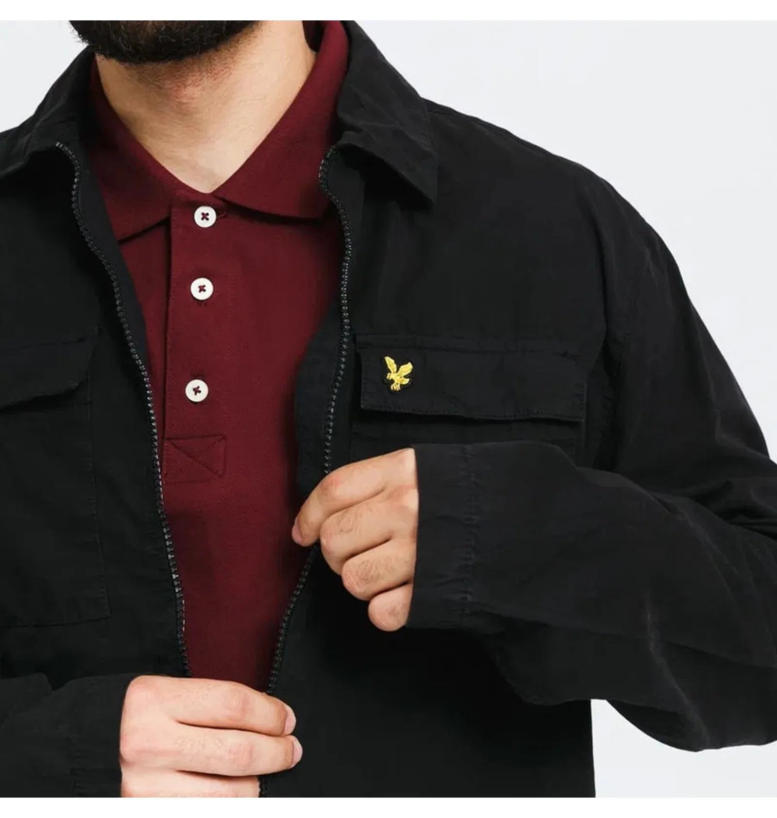 【Asheng Lyleページ】 ᐉ Сорочка чоловіча Lyle & Scott Cotton Twill Os Black LW1286V
