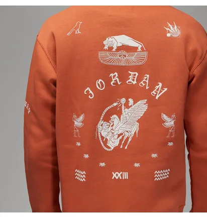 Худи мужское Air Jordan X Umar Rashid Flight Artist Series Hoodie Orange DX9706-812