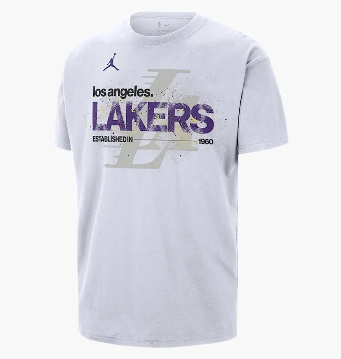 Футболка чоловіча Air Jordan Los Angeles Lakers Courtside Statement White IF4526-100