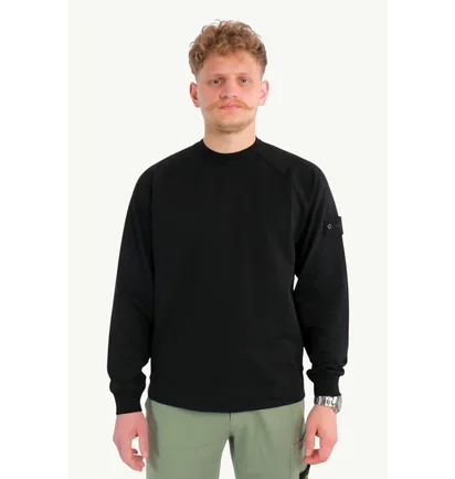 Світшот чоловічий Stone Island Patch Crewneck Black L1S156100064S00F3-V0029
