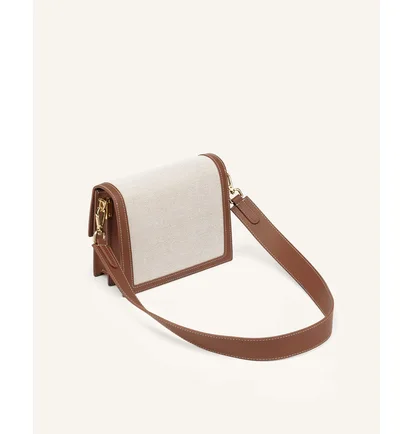Сумка жіноча JW PEI Mini Flap Crossbody Beige/Brown BB2023BG60681JWP