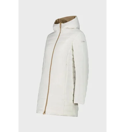 Парка жіноча CMP Reverse Fix Hood Feel Beige/White 35K3616-P405