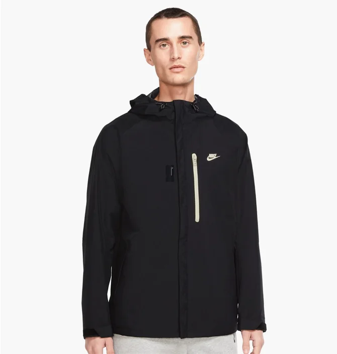 Толстовка мужская Nike M Nsw Sf Lgcy Shell Hd Jkt Black DM5499-010