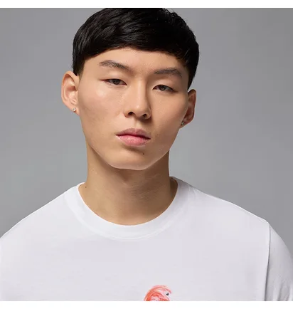 Футболка мужская Air Jordan Ess Flamingo Ss Crew White HJ2399-100