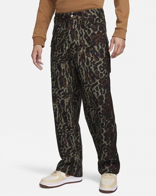 Штаны мужские Nike Life MenS Allover Print Cargo Pants Brown FJ0325-222