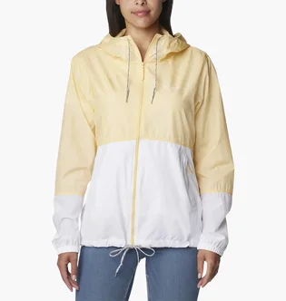 Вітровка жіноча Columbia Flash Forward Windbreaker White/Yellow 1585911CLB-755