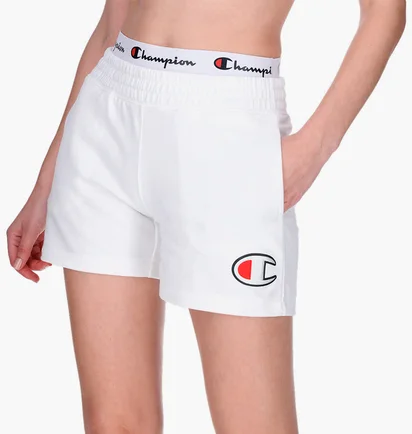 Шорты женские Champion Double Waistband Shorts White 112648-WW001-WTH