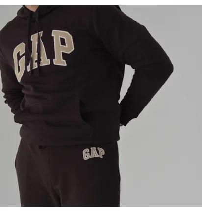 Худі чоловіче Gap Logo Hoodie Tiktok Brown 546844341