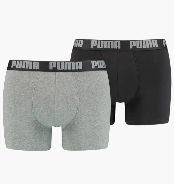 Трусы мужские Puma Basic Boxer (2 шт) Black/Grey 906823-05