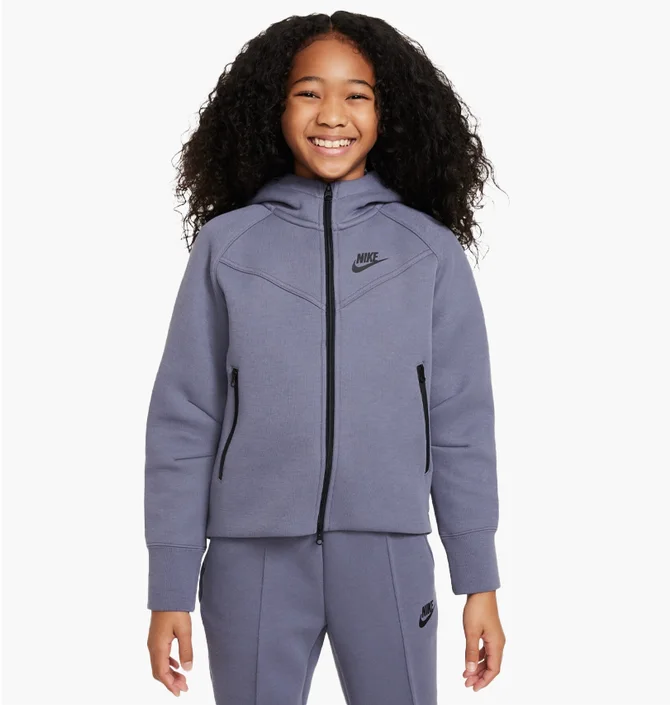 Толстовка детская Nike Zip-Up Hoodie Tech Fleece Blue FD2979-003