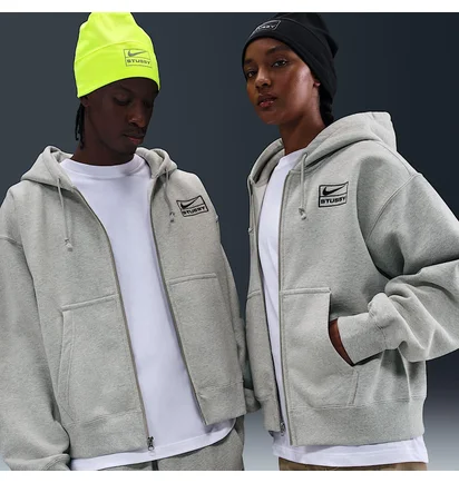 Толстовка унисекс Nike X Stussy Fleece Grey FJ9181-050