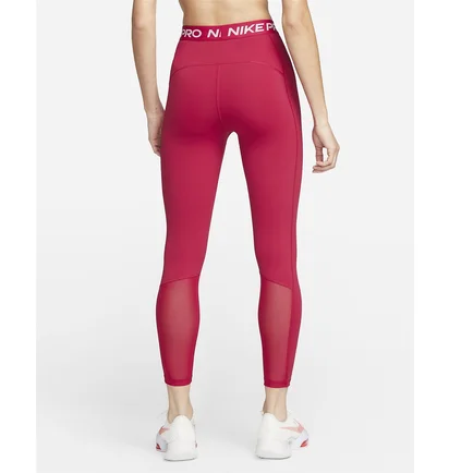 Леггинсы женские Nike Womens High-Waisted 7/8 Mesh Panel Leggings Pink DA0483-614