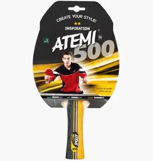 Ракетка для настільного тенісу ATEMI 500C Black DT1-10041