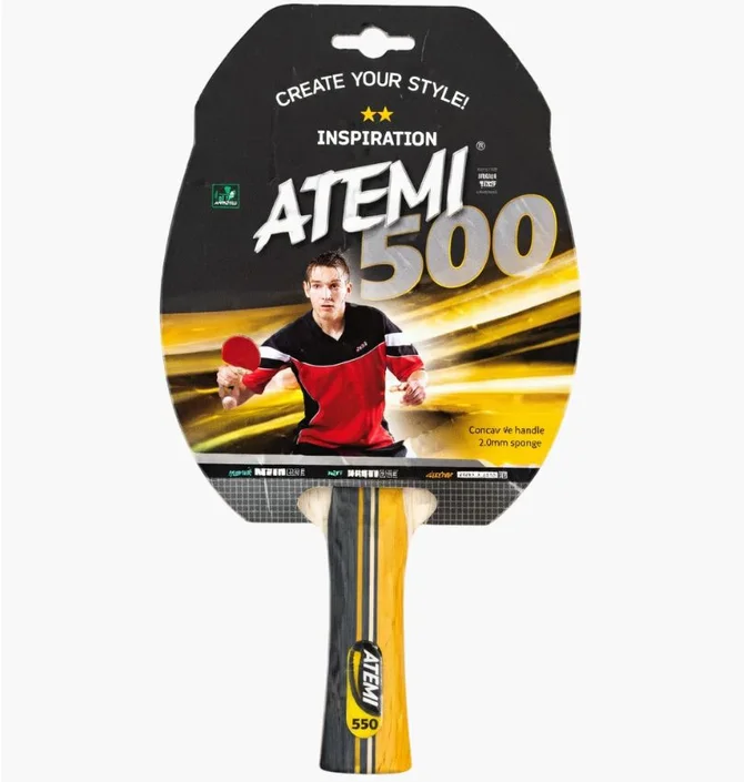 Ракетка для настільного тенісу ATEMI 500C Black DT1-10041