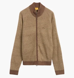 Кофта унисекс Dime Double Zipper Brown DIMEHO245CAM