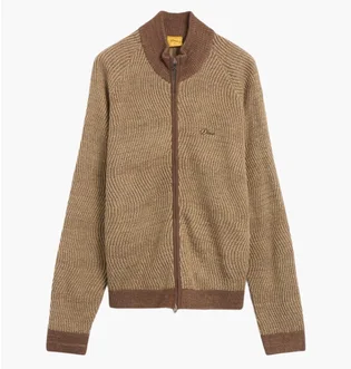 Кофта унисекс Dime Double Zipper Brown DIMEHO245CAM