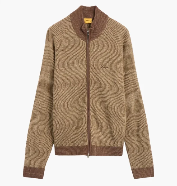 Кофта унисекс Dime Double Zipper Brown DIMEHO245CAM