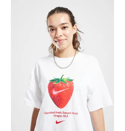 Футболка женская Nike Nsw Frt Os Stwbry White IQ3344-100