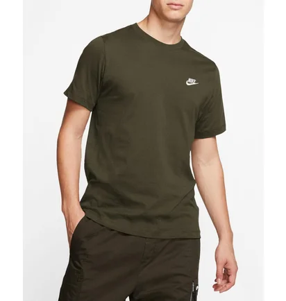 Футболка чоловіча Nike Nsw Club Olive AR4997-327
