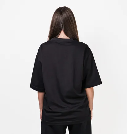 Футболка унісекс Uniqlo Airism Cotton Oversized Crew Neck Half-Sleeve T-Shirt Black 465185-09