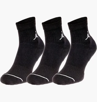 Носки унисекс Air Jordan J Ed Cush Poly Ankle 144 Black (3 пары) DX9655-010