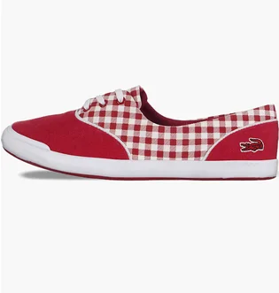 Кеды женские Lacoste Lancelle Lace 3 Eye 216 1 Spw Red/White 731SPW0044047