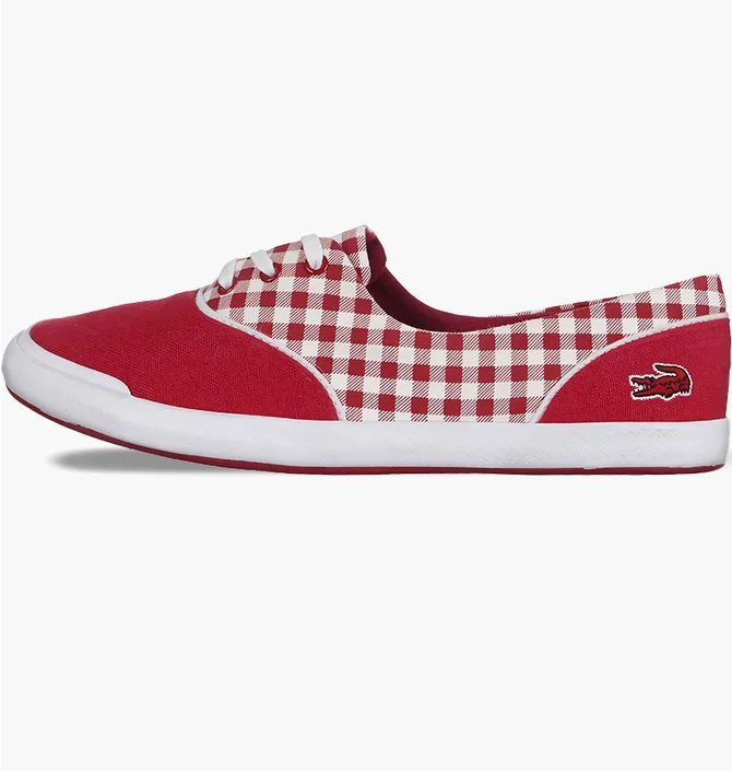 Кеди жіночі Lacoste Lancelle Lace 3 Eye 216 1 Spw Red/White 731SPW0044047