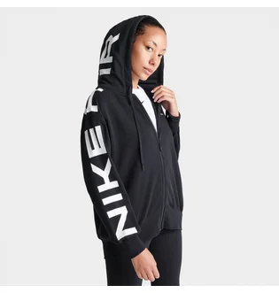Толстовка женская Nike Sportswear Air Fleece Oversized Full-Zip Hoodie Black FB8047-010