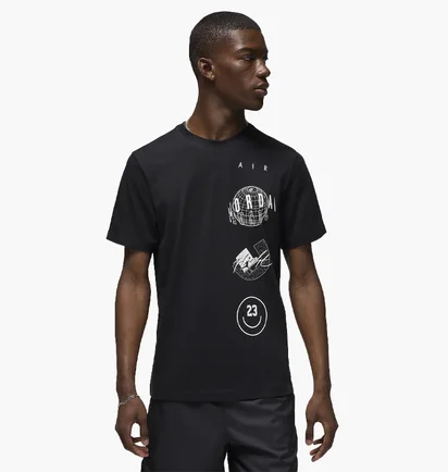 Футболка мужская Air Jordan Brand Logo Stack Black FN6027-010