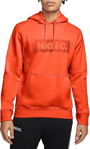 Худи мужское Nike Hooded Sweatshirt M Nk Fc Essntl Flc Hoodie Po Orange CT2011-837