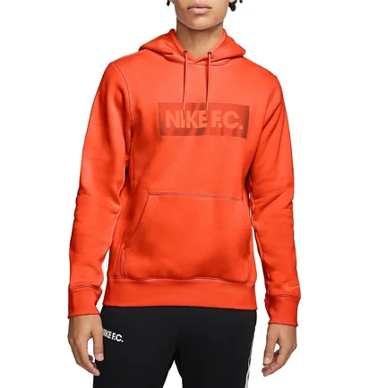 Худи мужское Nike Hooded Sweatshirt M Nk Fc Essntl Flc Hoodie Po Orange CT2011-837
