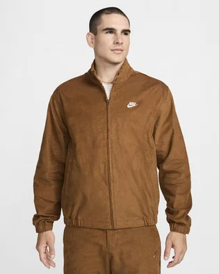 Олимпийка мужская Nike Sportswear Club Corduroy Harrington Jacket Brown FZ0631-281