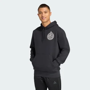 Худи мужское Adidas Holiday Metallic Graphic Black JM6432
